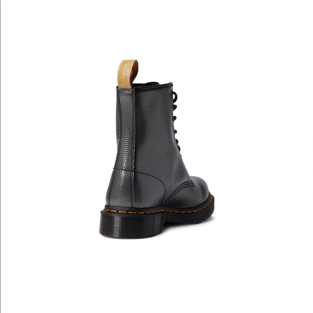 Dr Martens VEGAN 1460 METALLIC EMBOSS LACE UP BOOTS - NO BOX - Picture 5 of 11
